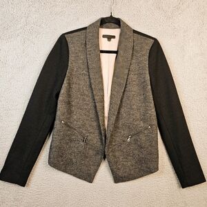 Ann Taylor Wool Blazer Jacket Colorblock Size 4P